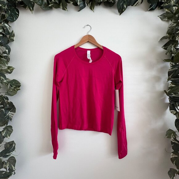 Lululemon Athletic Swiftly Tech Long Sleeve Shirt 2.0 Race Passionate NWT Size 8 - Picture 1 of 9